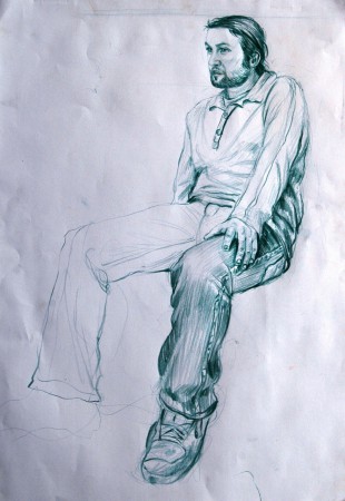 50x70 kağıt üzerine karakalem